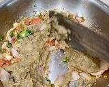 A picture of step 5 of Maharashtrian Lunch Thali of Bhakri, Vangyache Bharit, Phodniche Varan, Gul aani Tup.