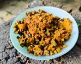 A picture of step 3 of Yardlong beans sabji.