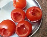 A picture of step 1 of #stuffed tomato.