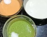A picture of step 4 of Tricolour Uttapam.