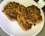 Foto del paso 7 de la receta: Hamburguesa veggie de berenjena y pimiento rojo 🍆🌶