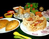 A picture of step 13 of Arabian Chicken Fatayers also in Pita wraps and pita pockets.