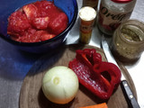 Salsa portuguesa 🍅🧅🥕🫑🌶️ para acompañar Cappellettis🍝😋