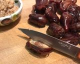 A picture of step 2 of Mini Vegan Snickers.