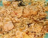 A picture of step 6 of Sindhi Biryani 😍.