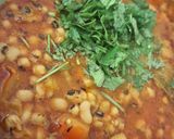 A picture of step 5 of Punjabi style Lobia Masala.
