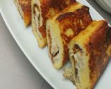 A picture of step 3 of Nutella French toast.