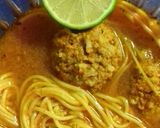 A picture of step 5 of Meatballs with Noodles.