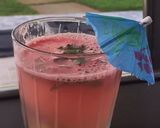 A picture of step 2 of Watermelon lemonade Iftar special.