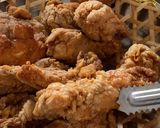 รูปขั้นตอนการทำที่ 7 ของ ช่อดอกไม้ไก่ทอด ไก่ทอดสูตรผู้พัน