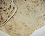 A picture of step 3 of Chapati and cabbage sauce.