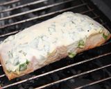 Majonézes-mustáros grillezett lazac recept fázis 5 fotója