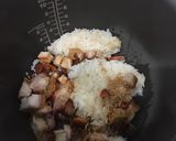 A picture of step 1 of Fried Rice With Roasted Pork And Onion.