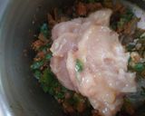 A picture of step 2 of Chicken ball stuffed flower bread.