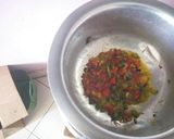 A picture of step 2 of Eggeɗ Rice#myricecontest.