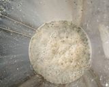 A picture of step 5 of Aloo tikki with Mint Buttermilk.