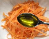 A picture of step 2 of Carrot Salad with Herbs and Lemon.