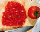 Hình bước làm 3 của món Mực nhồi thịt sốt cà chua 🍅