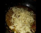 A picture of step 4 of Pasta with minced meat.