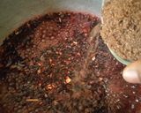 A picture of step 2 of Home made Red Syrup.