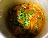 A picture of step 4 of Kathal Korma (Green Jackfruit Curry).