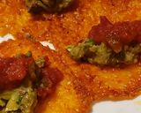 A picture of step 3 of Cheese Tacos (a keto snack).