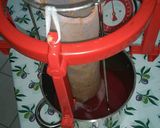 A picture of step 4 of Rhubarb cordial.