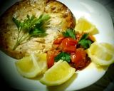 A picture of step 3 of Grilled swordfish and cherry tomato sauce, swordfish, capers.