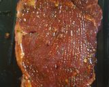 A picture of step 1 of Striploin steak fajitas salad.
