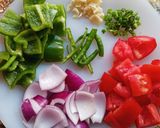 A picture of step 1 of Indo Chinese Potato Manchurian.