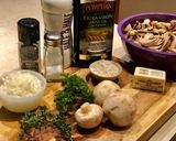 A picture of step 1 of Cream of Mushroom Soup.