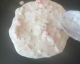 A picture of step 4 of Suji chilla.