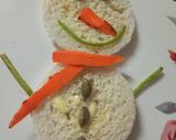 स्नोमैन सैंडविच (snowman sandwich recipe in hindi) रेसिपी चरण 3 फोटो