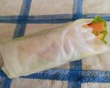 Foto del paso 9 de la receta: Rollitos vegetarianos con obleas de arroz
