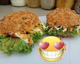 Foto langkah ke 12 dari resep Donat Empuk & Donat burger.