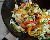 A picture of step 1 of Chinese Bhel.