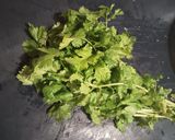 A picture of step 1 of Cilantro in Olive Oil.