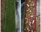A picture of step 5 of Tricolor Burfi (With Carrot,Paneer and peas-Natural ingredients).