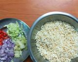A picture of step 1 of Jhal muri.