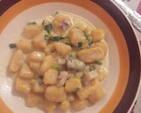 Foto del paso 6 de la receta: Ñoquis de calabaza con salsa de crema, verdeo y panceta