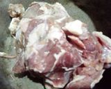 A picture of step 1 of Mutton paya.