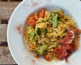 Foto del paso 9 de la receta Espirales de quinoa con brócoli y jamón serrano 💃 sin gluten
