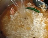 A picture of step 5 of Prawns biryani.
