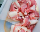 Hình bước làm 1 của món Thịt kho tiêu,trứng cút và tôm