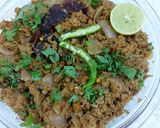 A picture of step 4 of Mutton mince do pyaza.