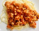 Hình bước làm 4 của món Mì ý sốt thịt heo bằm