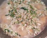 A picture of step 3 of Manchow soup(Indo-chinese).