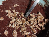 Brownie base de banana y manzana