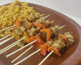 Foto del paso 6 de la receta Ensalada templada de bulgur con pinchos morunos (vegano)