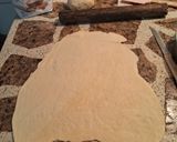Foto del paso 5 de la receta: Tarta de jamón y queso con papas fritas, huevos